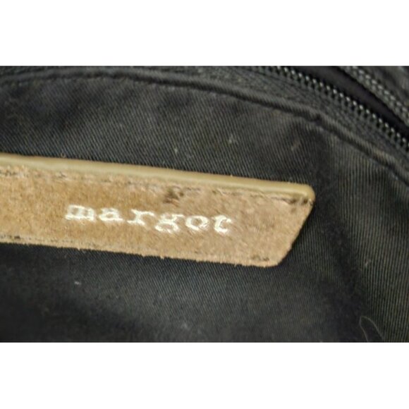 Antropologie Morgan  Woven Suede Crossbody Bag Snakeskin Accents Tassel Boho - Picture 9 of 15